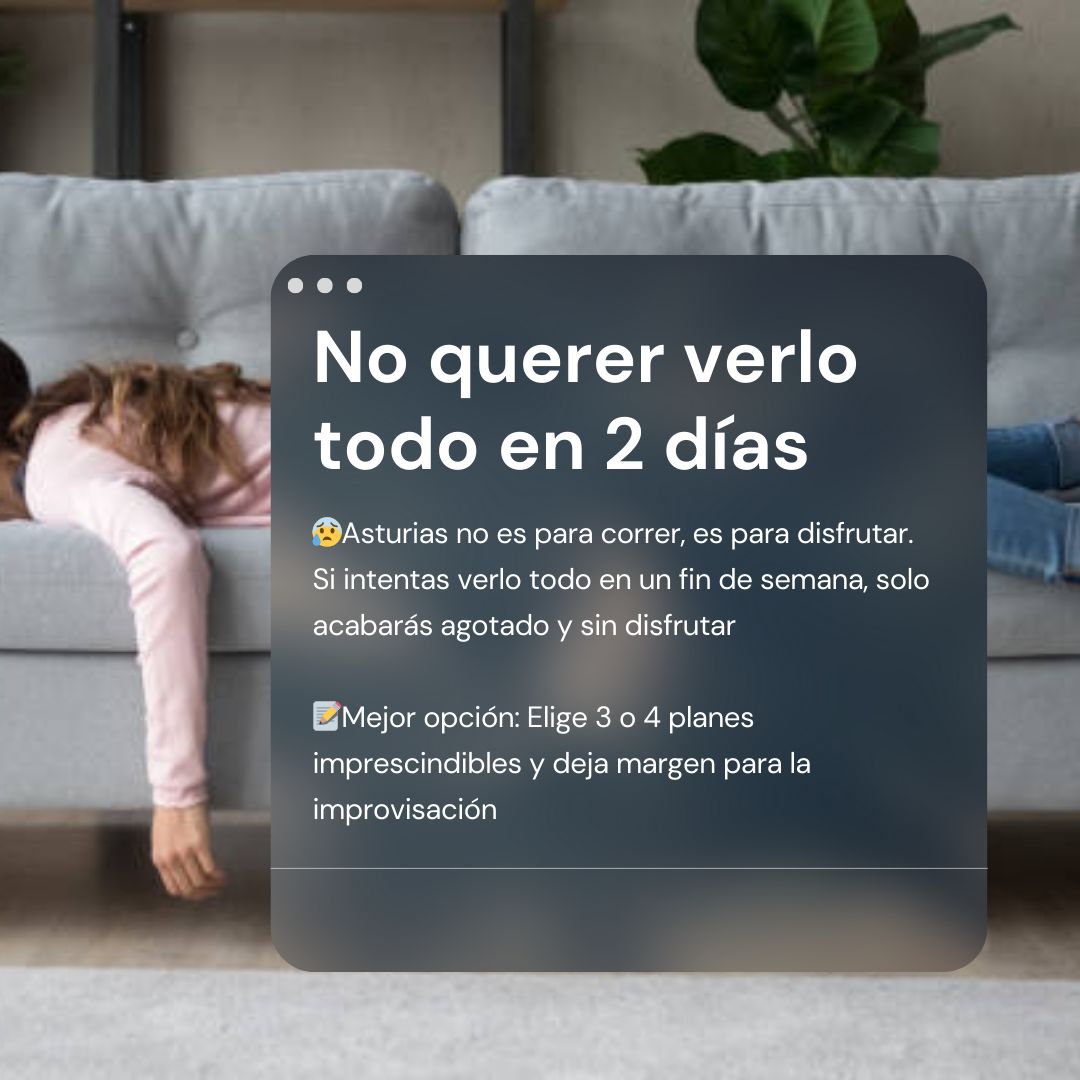 No quieras verlo todo en 2 días