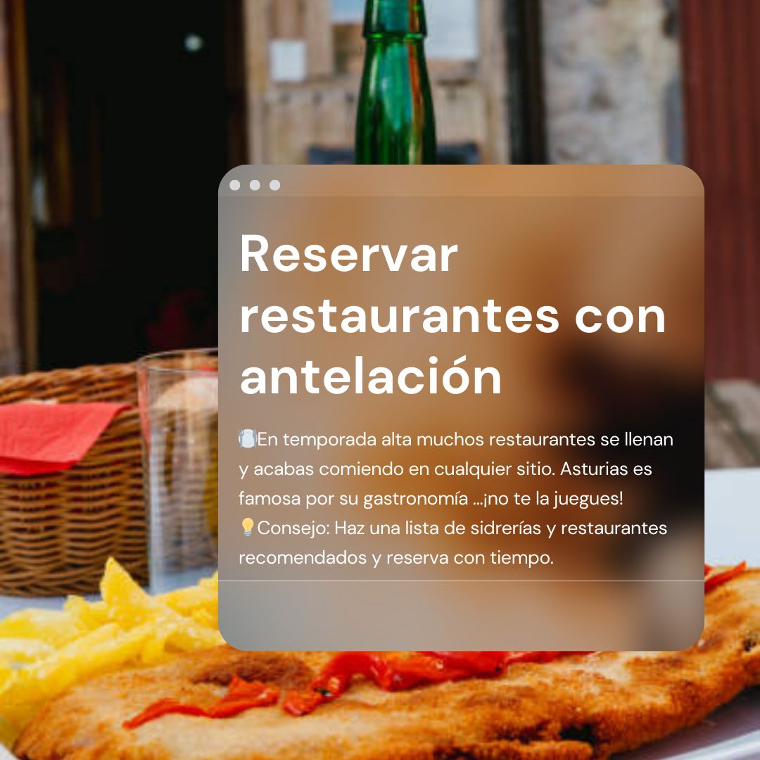 Reserva restaurantes con antelación